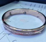 Perfect Replica Montblanc Jewelry  Mont Blanc All Rose Gold Bangle